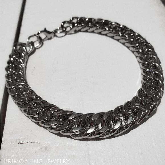 Stainless steel multi Cuban Link Bracelet - Picture 2 of 2